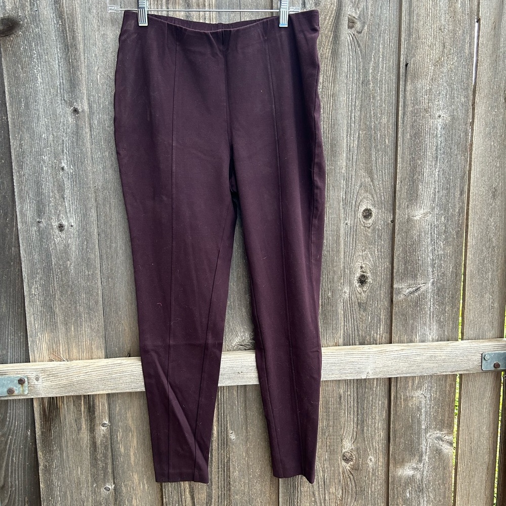 J. Jill wine ponte leggings